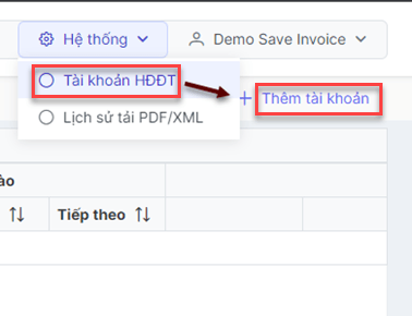 Them Tai Khoan Hoadondientu